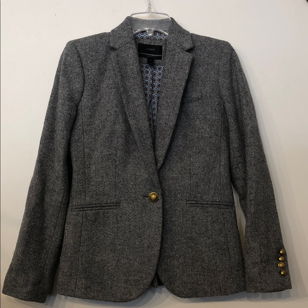 J. Crew Campbell Gray Textured Fabric